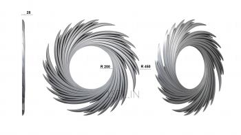 Round frame (RK_0709) 3D model for CNC machine